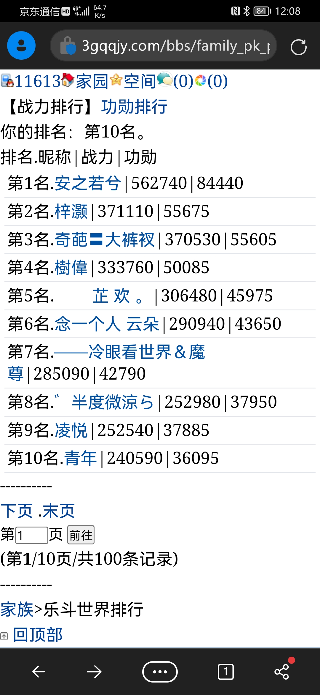 我们家乐斗成绩还行吧